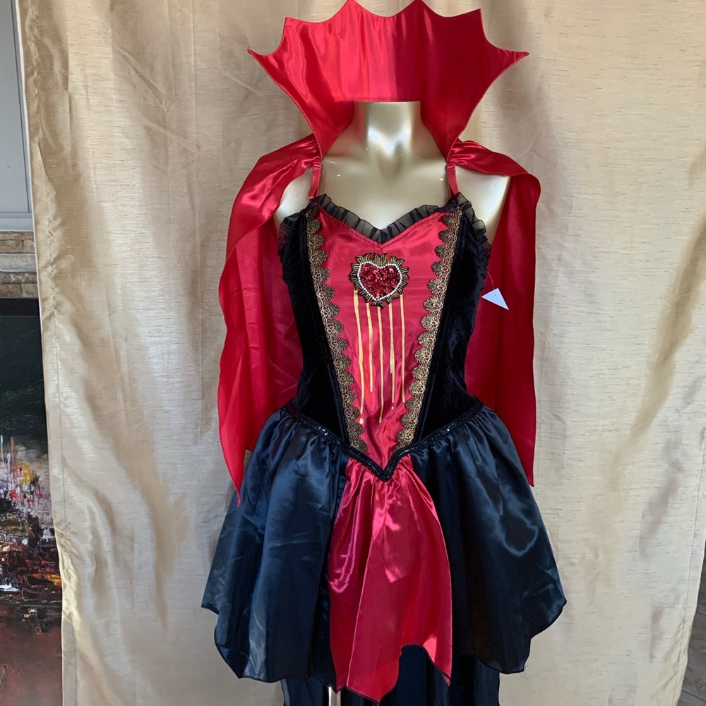 Vampire Dracula Queen Hearts Halloween Costume